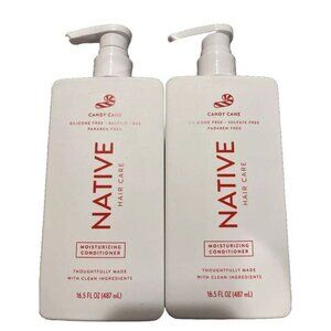 Native Conditioner Candy Cane Holiday Moisturizing Hair 16.5 Oz (2 Bottles)